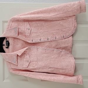 Women's Christine Alexander small pink fitted jacket